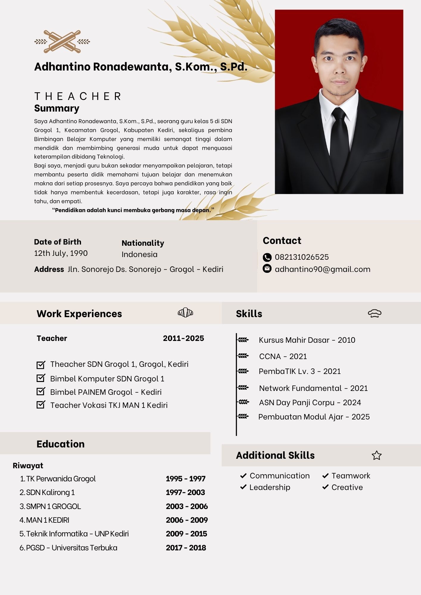 Biografi Kak Tino