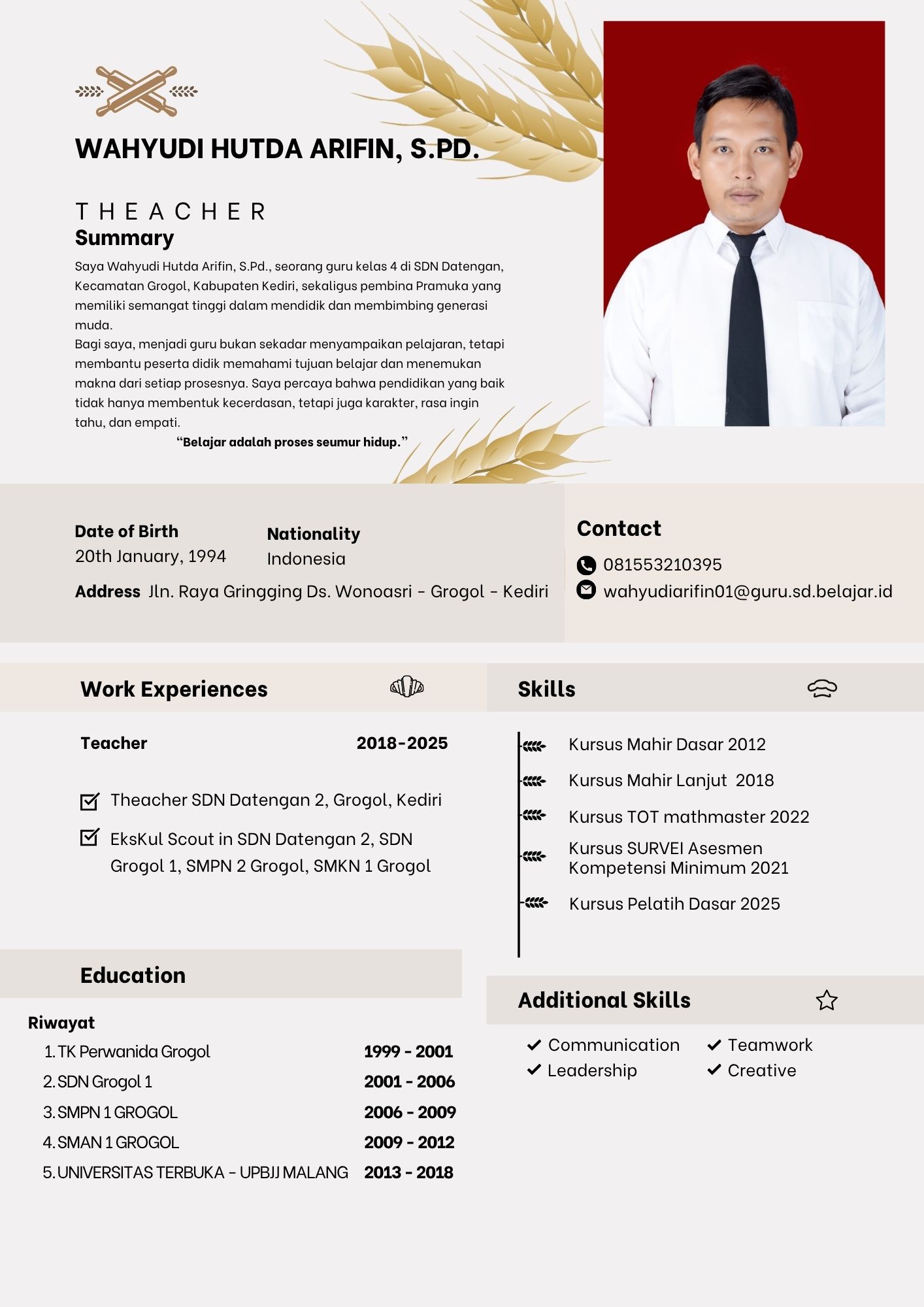 Biografi Kak Wahyu